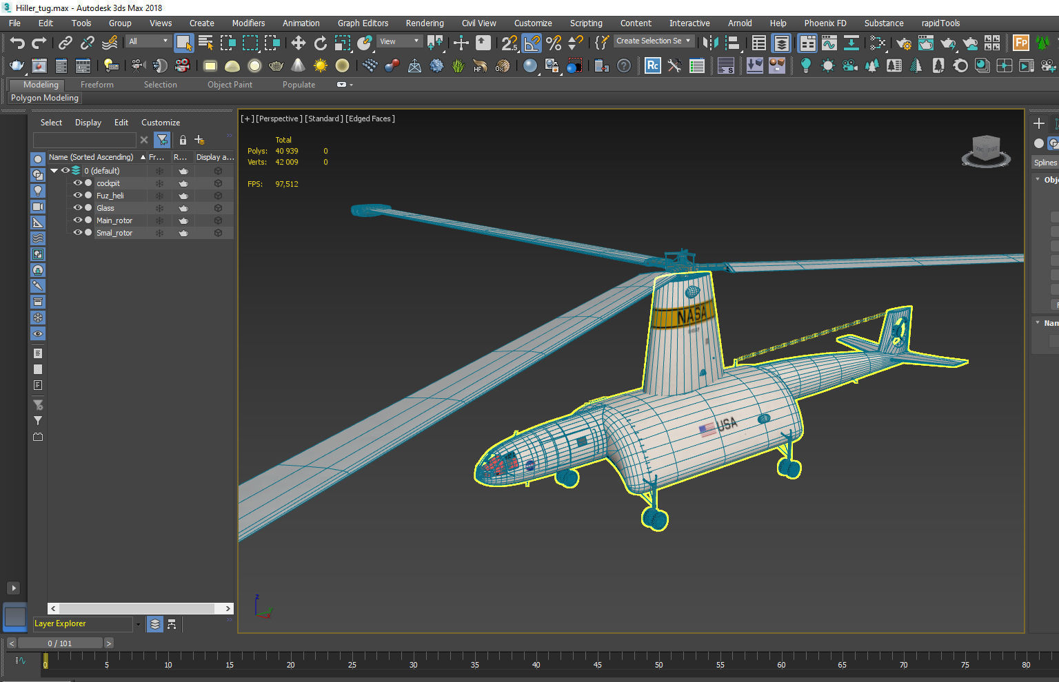Hiller air tug heavy helicopter 3D model_18