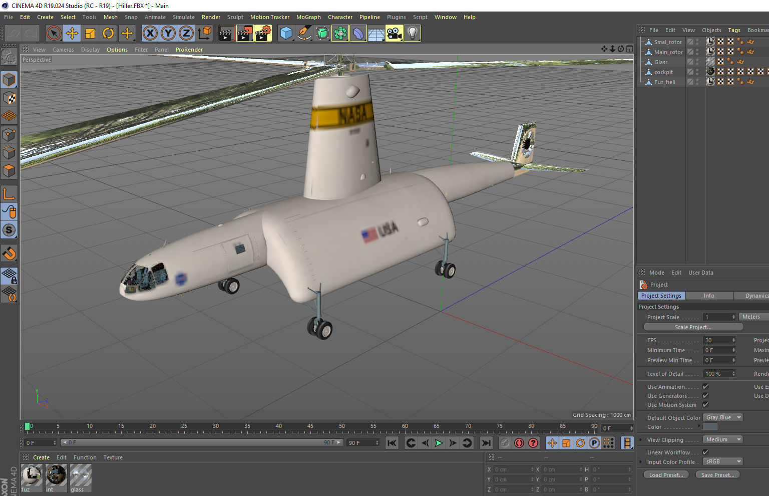 Hiller air tug heavy helicopter 3D model_17