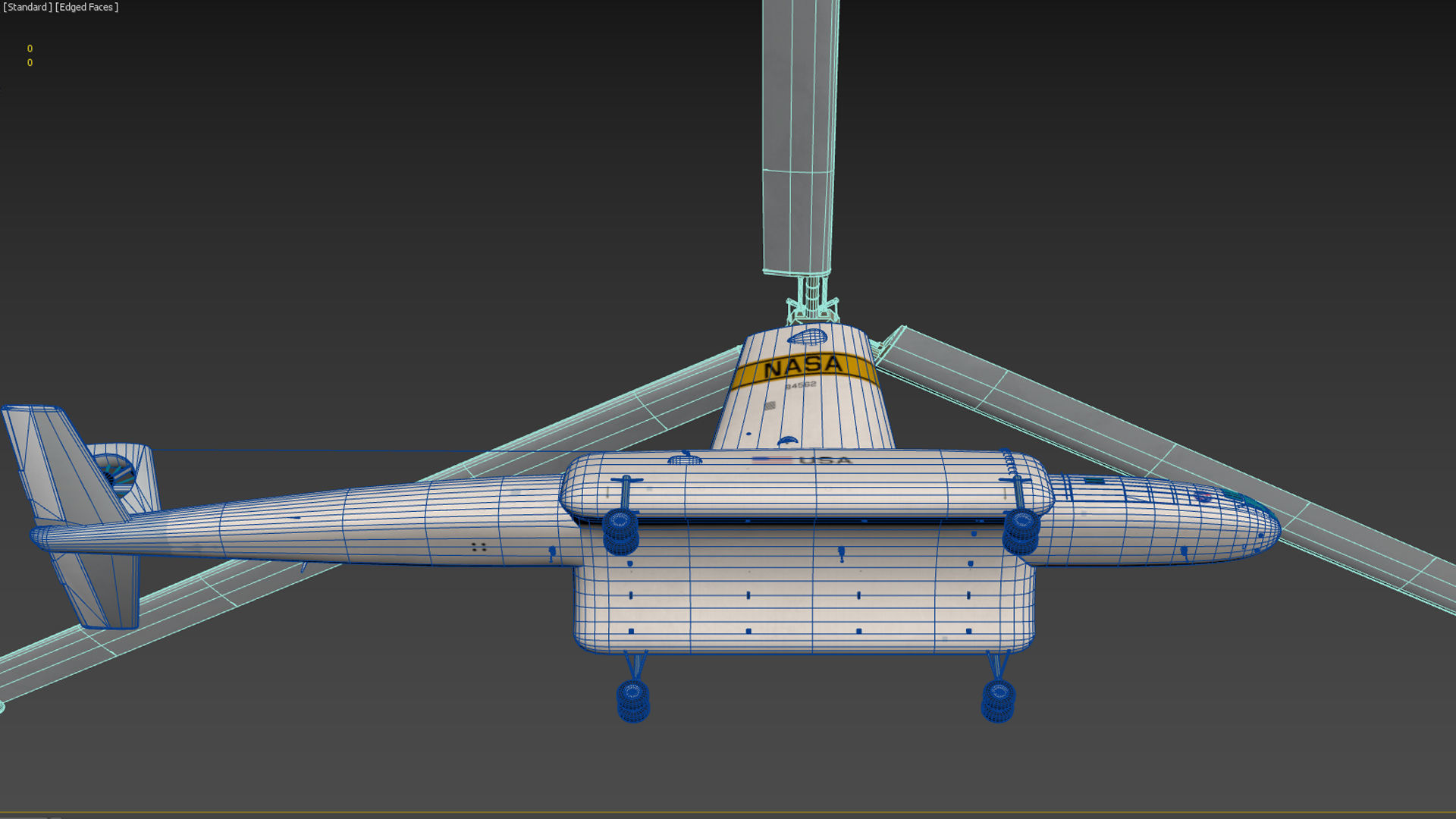 Hiller air tug heavy helicopter 3D model_21