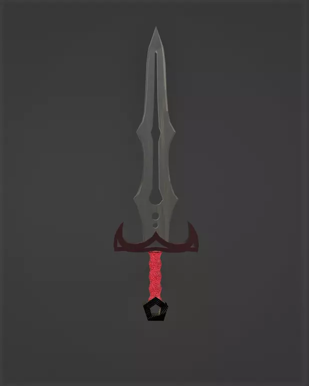 High Poly Sword Free 3D model_0