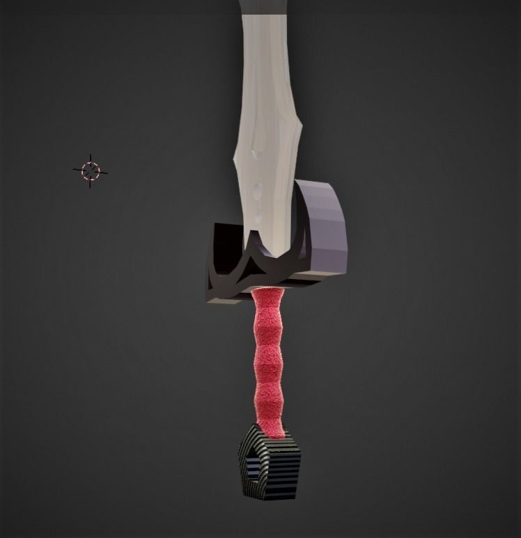 High Poly Sword Free 3D model_1