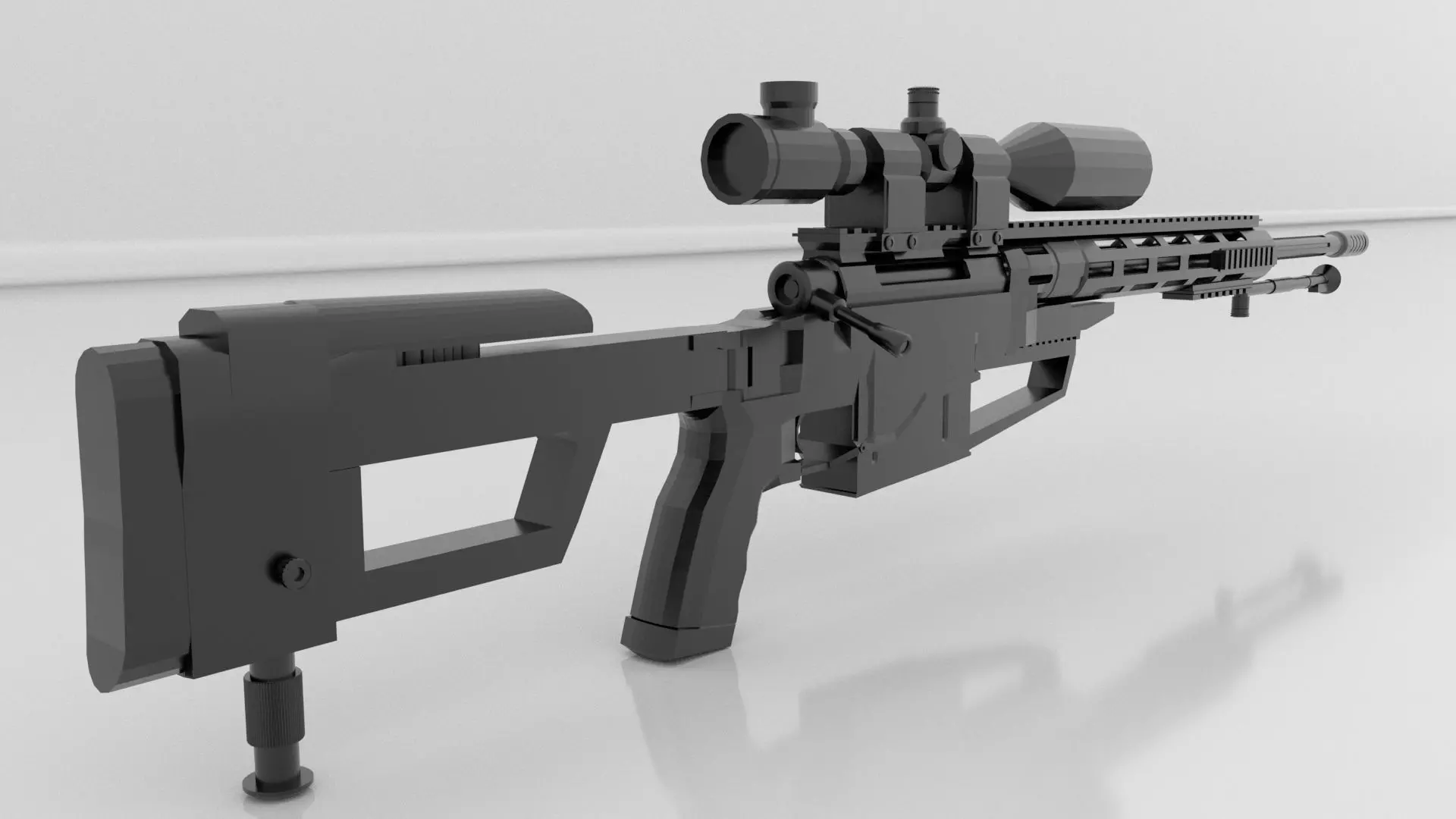 Sniper rifle 3D model