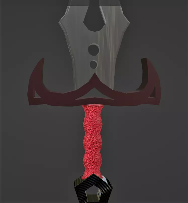 Low Poly Sword Free low-poly 3D model_0