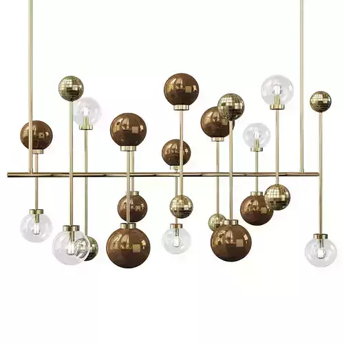 FLUXUS BRONZED CHANDELIER