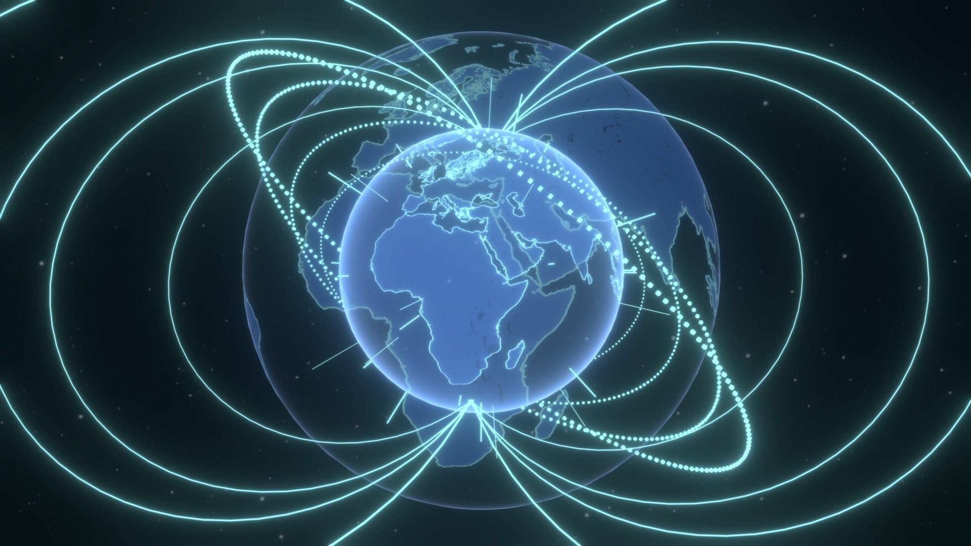 Animated Hologram Planet Earth No 4 Sci-Fi 3D Model Low-poly 3D model_5