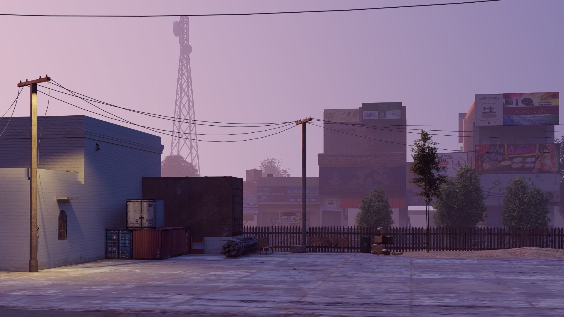 Railway Station Low-poly 3D model_10