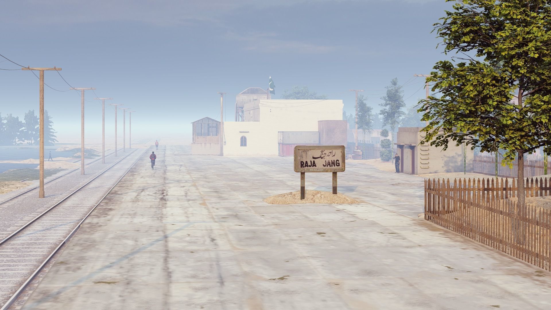 Railway Station Low-poly 3D model_12