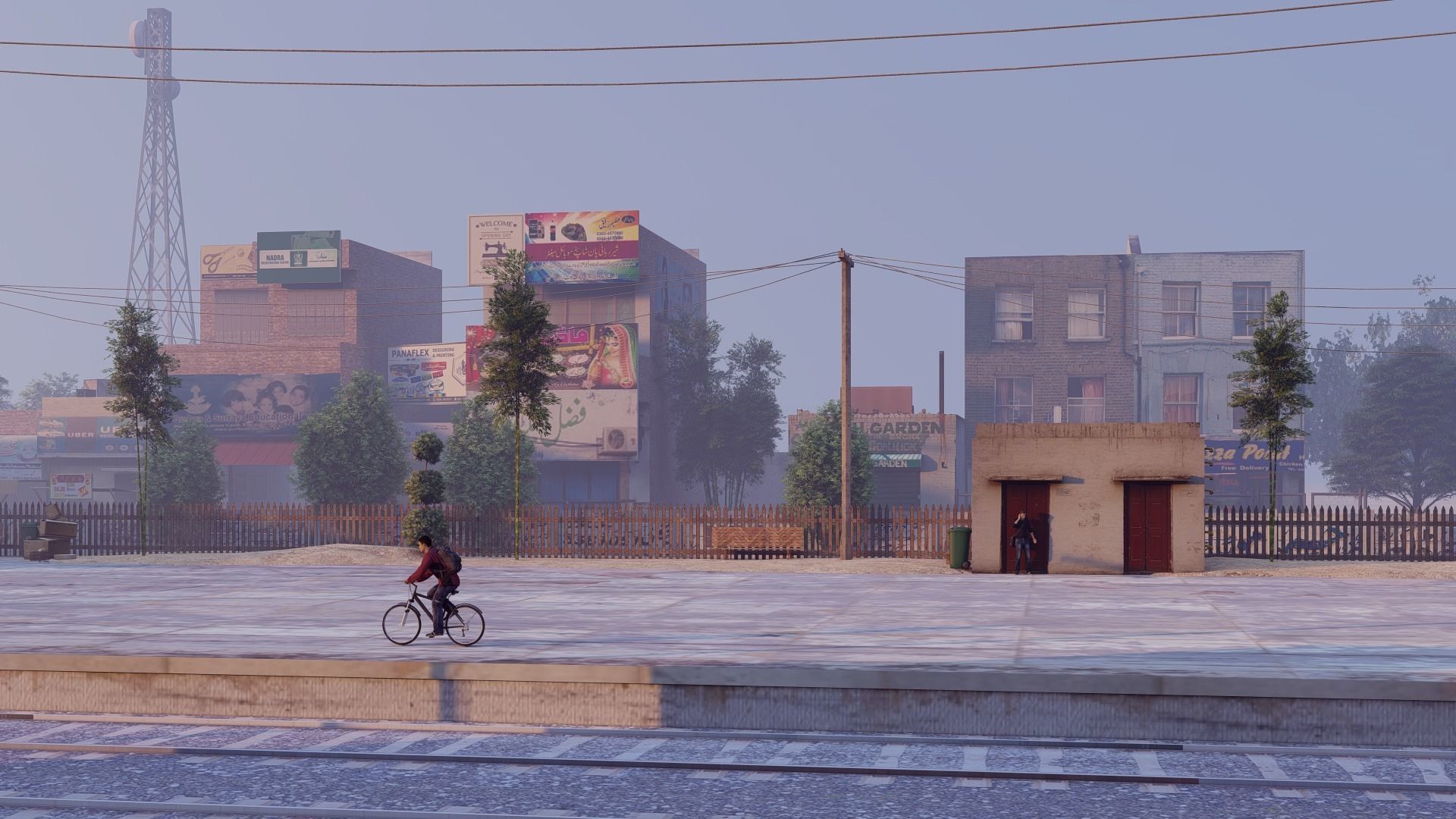 Railway Station Low-poly 3D model_11