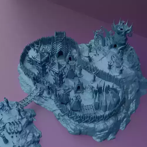 Modular Goblin Camp Tabletop Terrain 28 mm