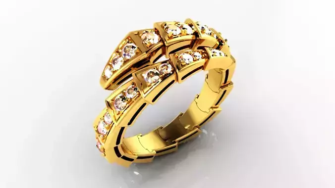 Serpenti Bulgari Ring 3D print model