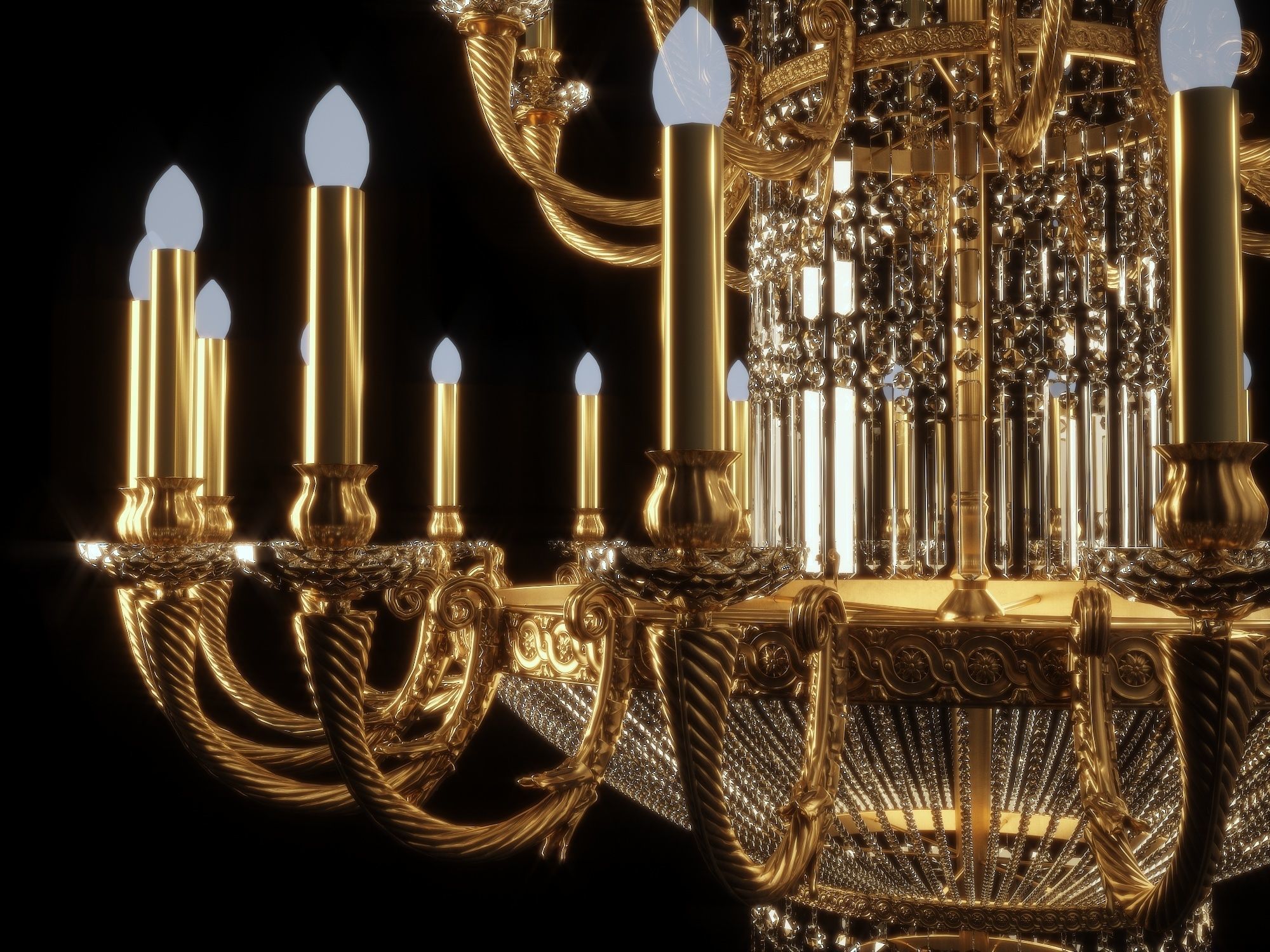 Ceiling lights 3D model_2