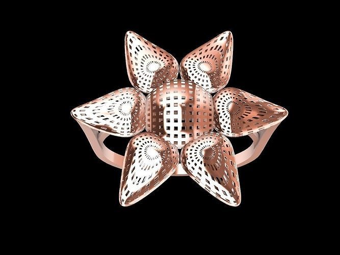 flower turkish ring stl verified  3D print model