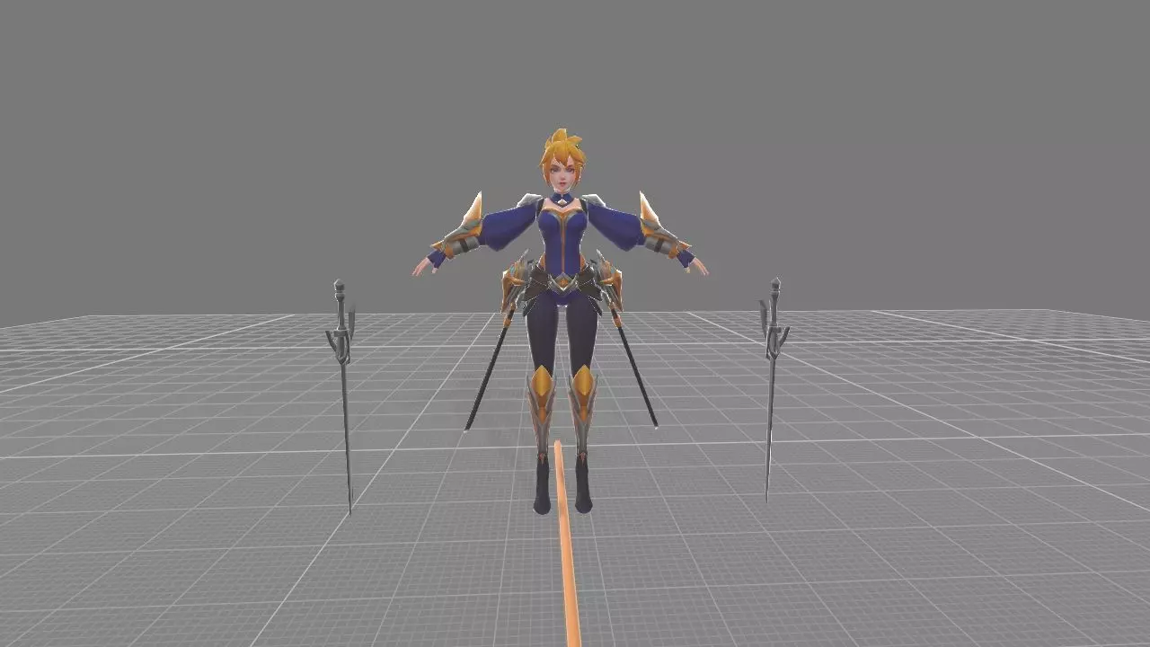 Fanny Mobile legends Heroes 3D model