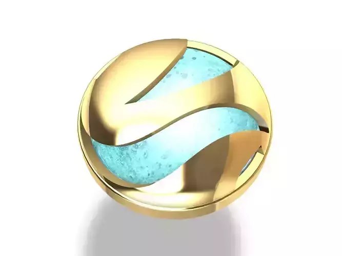 Designer cabochon earrings stl verified 