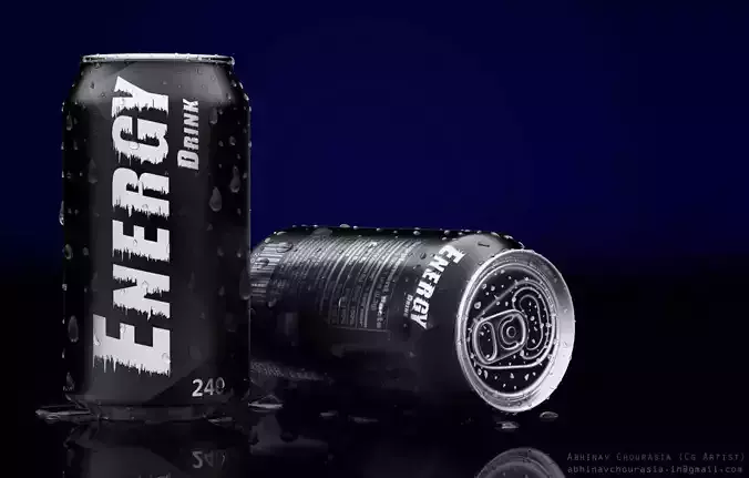 Energy Drink 3D Print Model