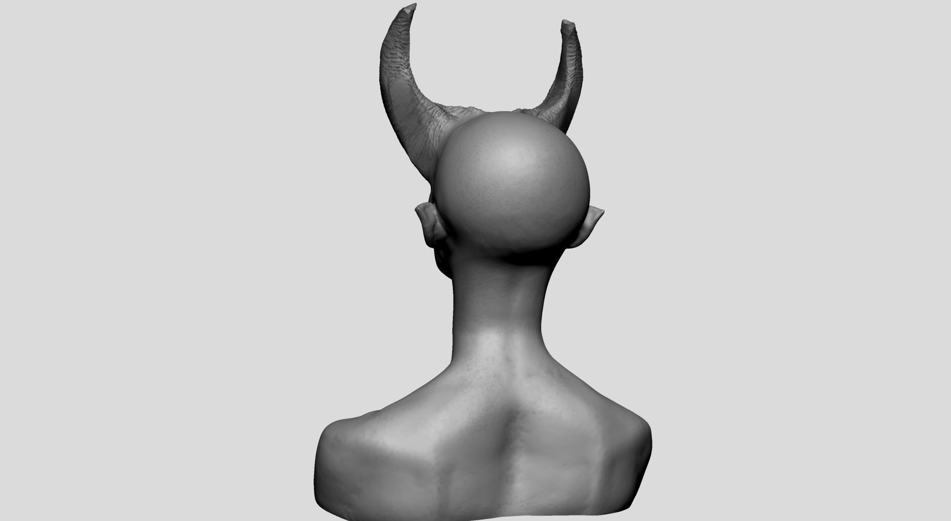 Fantasy Female Head B 3D model_4