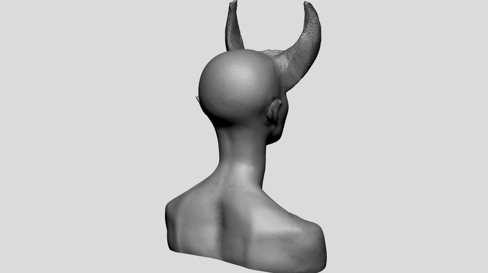 Fantasy Female Head B 3D model_3