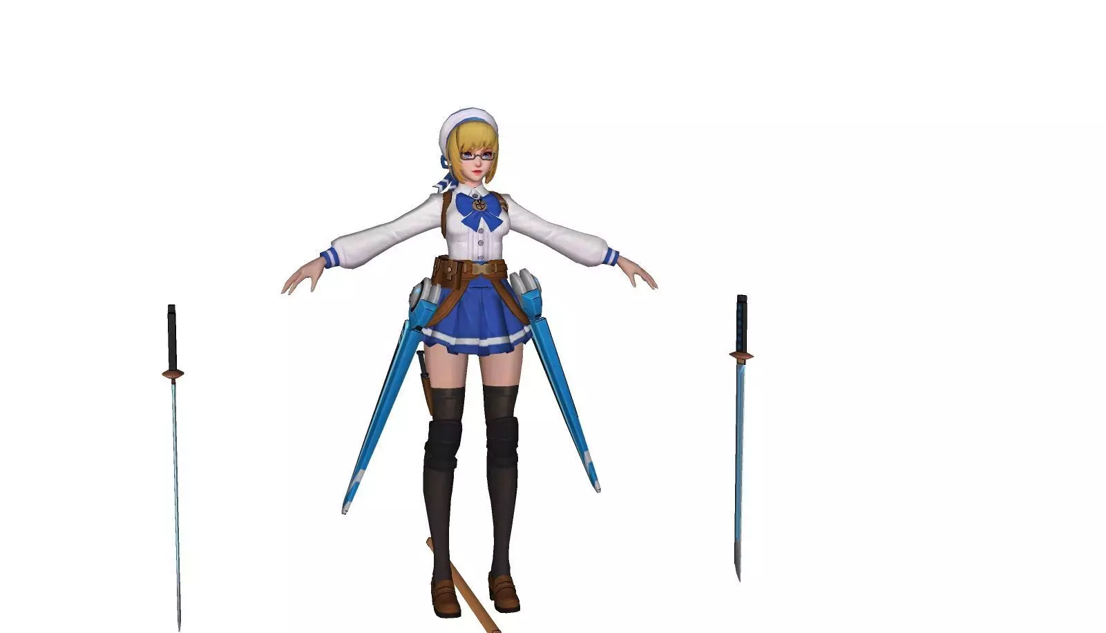 Fanny Campus Youth Skin 3D model