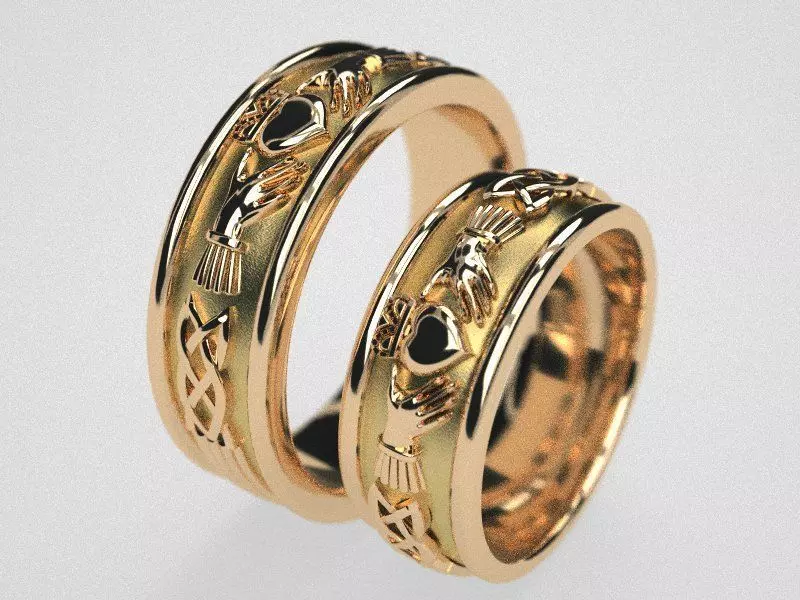 Claddazh bands custom for CGtrader 3D print model