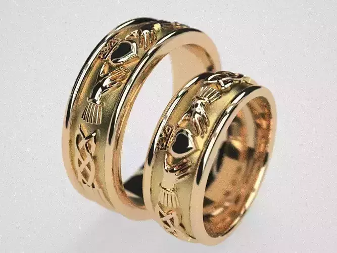 Claddazh bands  custom  for CGtrader