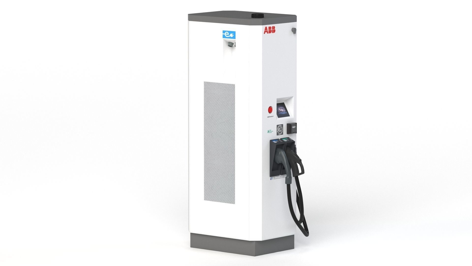 ABB Terra 53 EV Electric car charging station 3D model_18