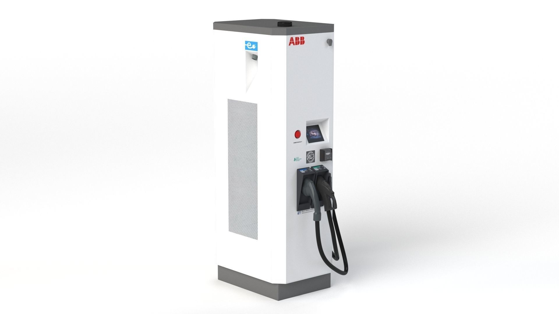 ABB Terra 53 EV Electric car charging station 3D model_21