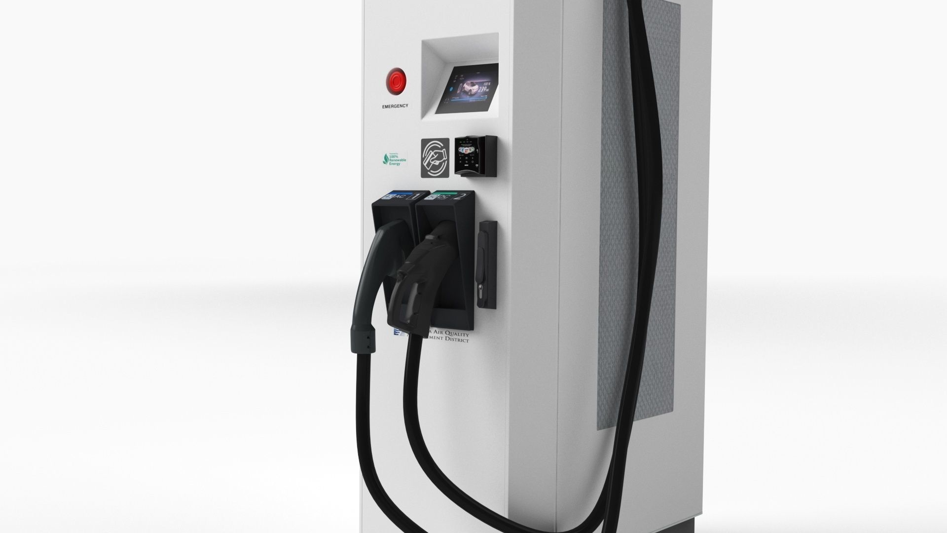 ABB Terra 53 EV Electric car charging station 3D model_1