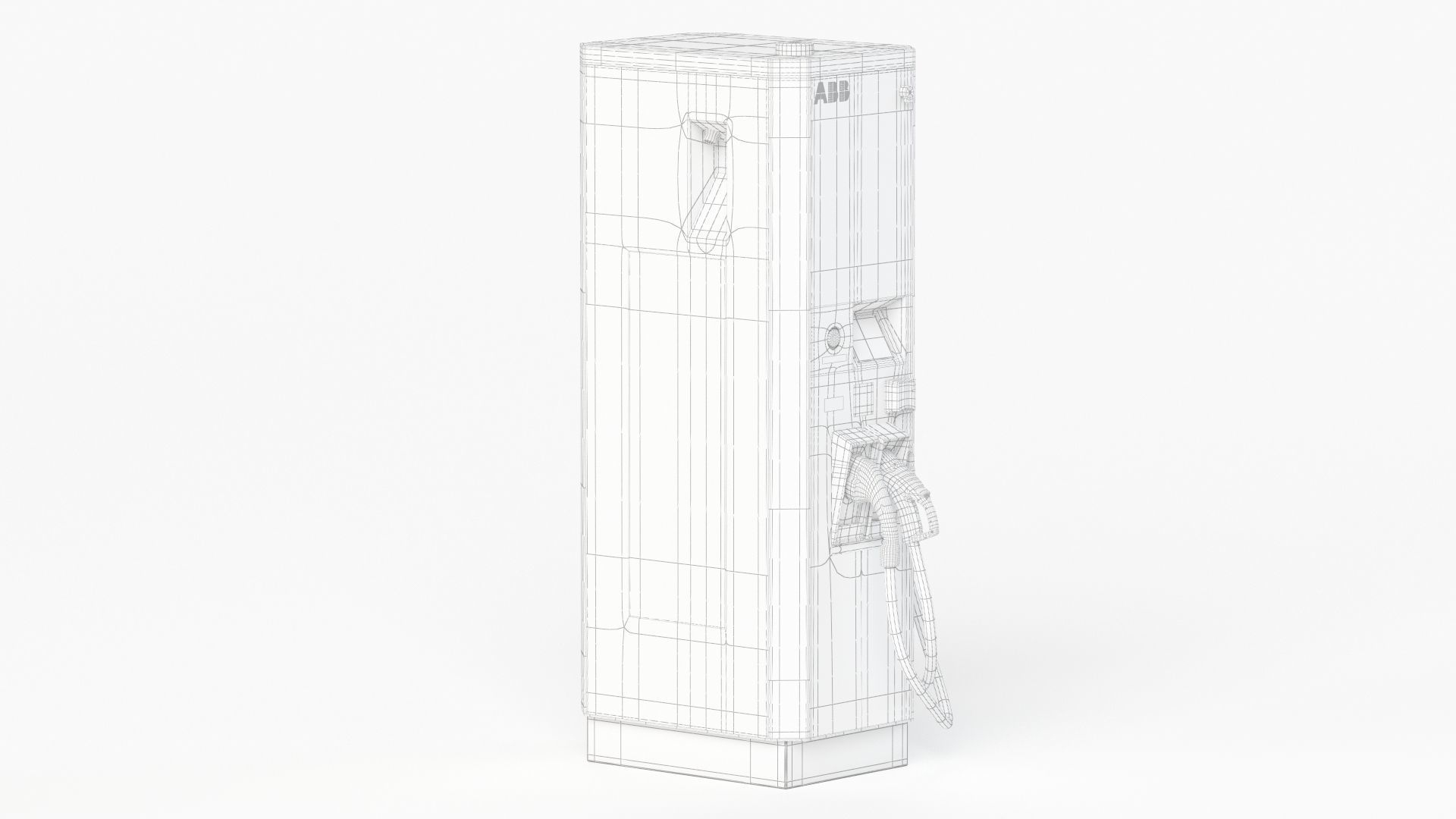 ABB Terra 53 EV Electric car charging station 3D model_9