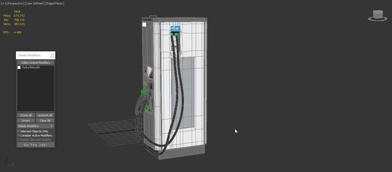 ABB Terra 53 EV Electric car charging station 3D model_4