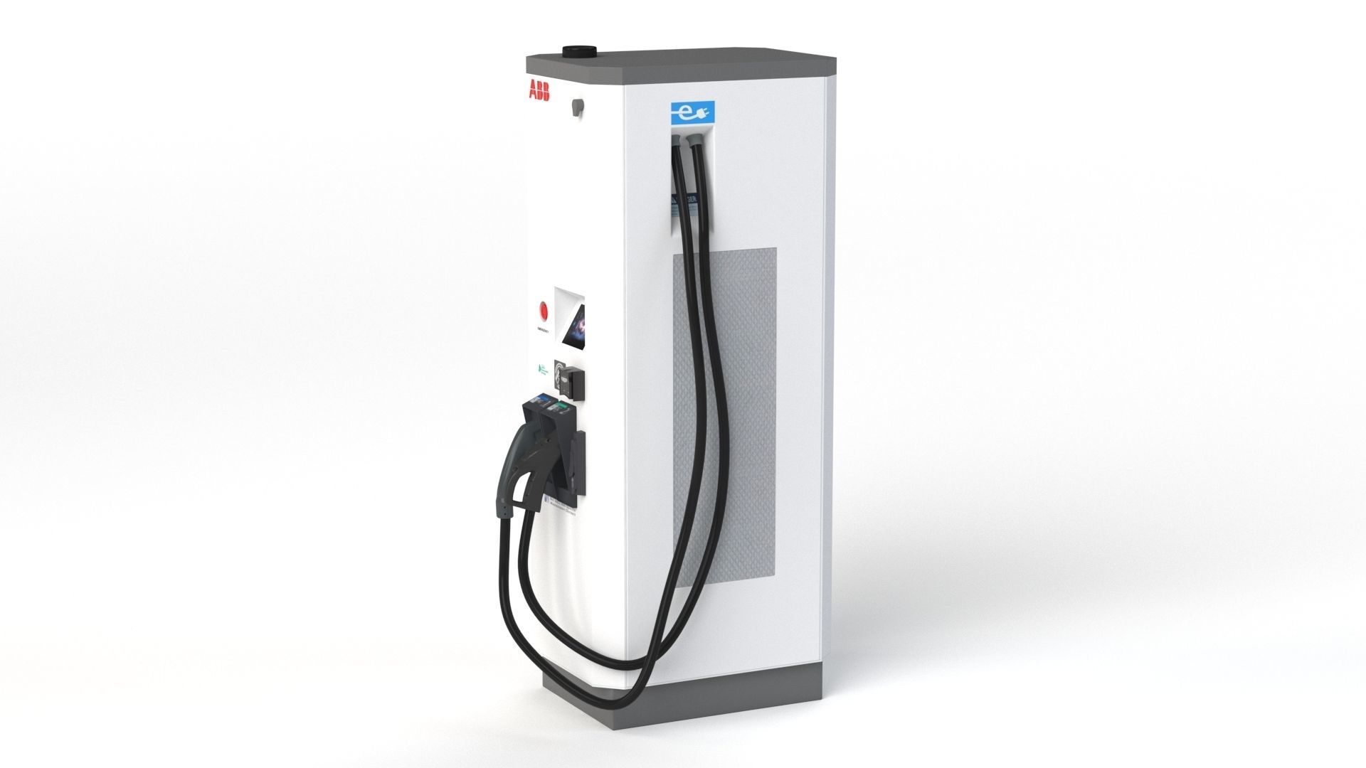ABB Terra 53 EV Electric car charging station 3D model_31