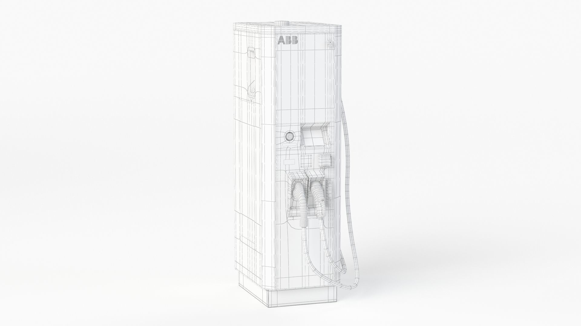 ABB Terra 53 EV Electric car charging station 3D model_11