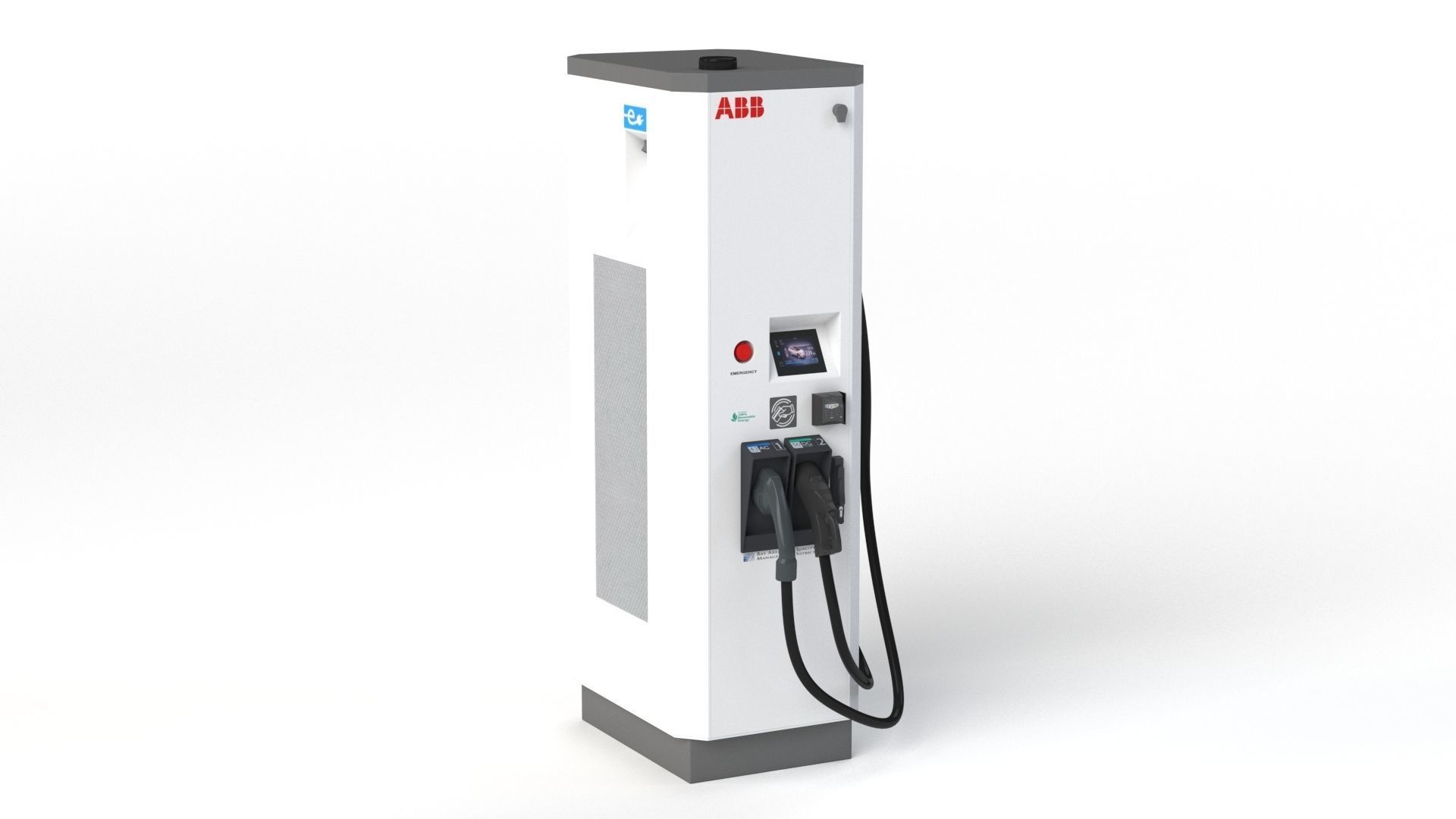 ABB Terra 53 EV Electric car charging station 3D model_19