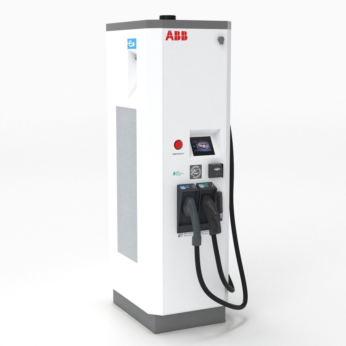 ABB Terra 53 EV Electric car charging station 3D model_15