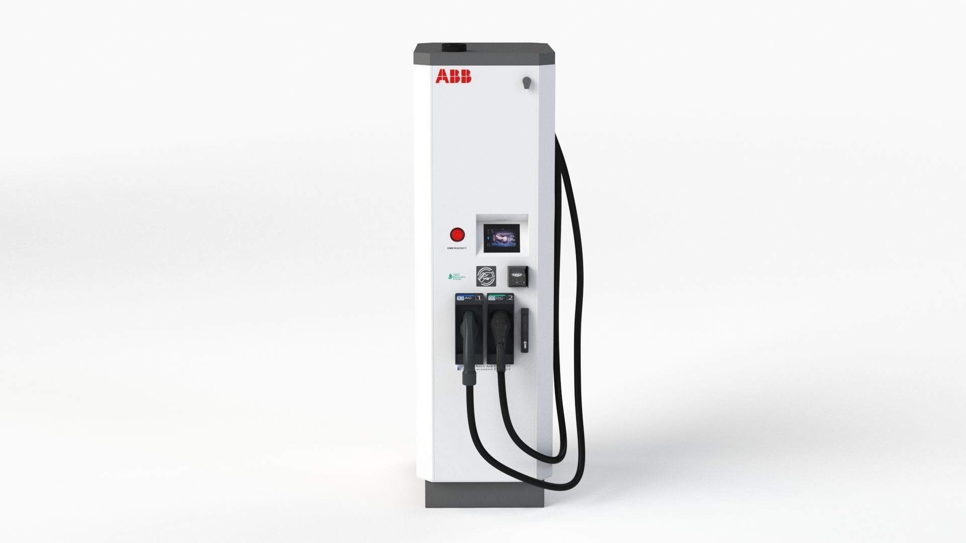 ABB Terra 53 EV Electric car charging station 3D model_13