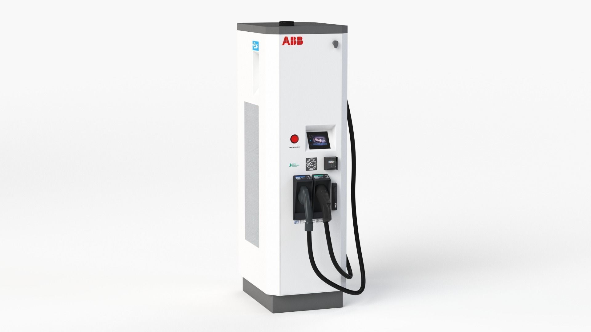 ABB Terra 53 EV Electric car charging station 3D model_12