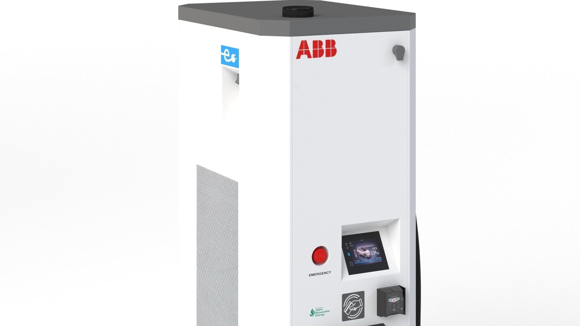 ABB Terra 53 EV Electric car charging station 3D model_17