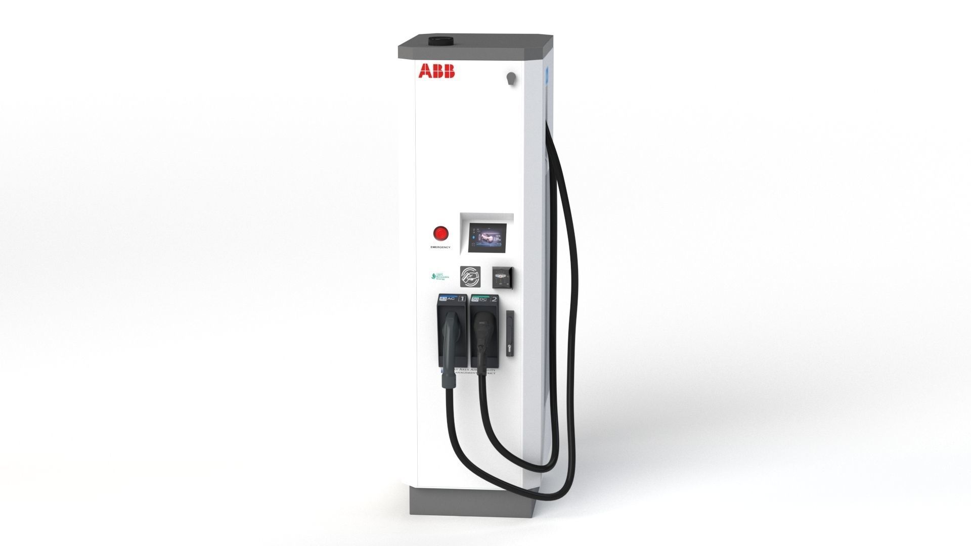ABB Terra 53 EV Electric car charging station 3D model_34