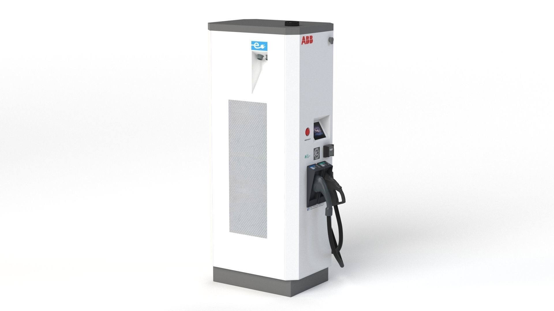 ABB Terra 53 EV Electric car charging station 3D model_22
