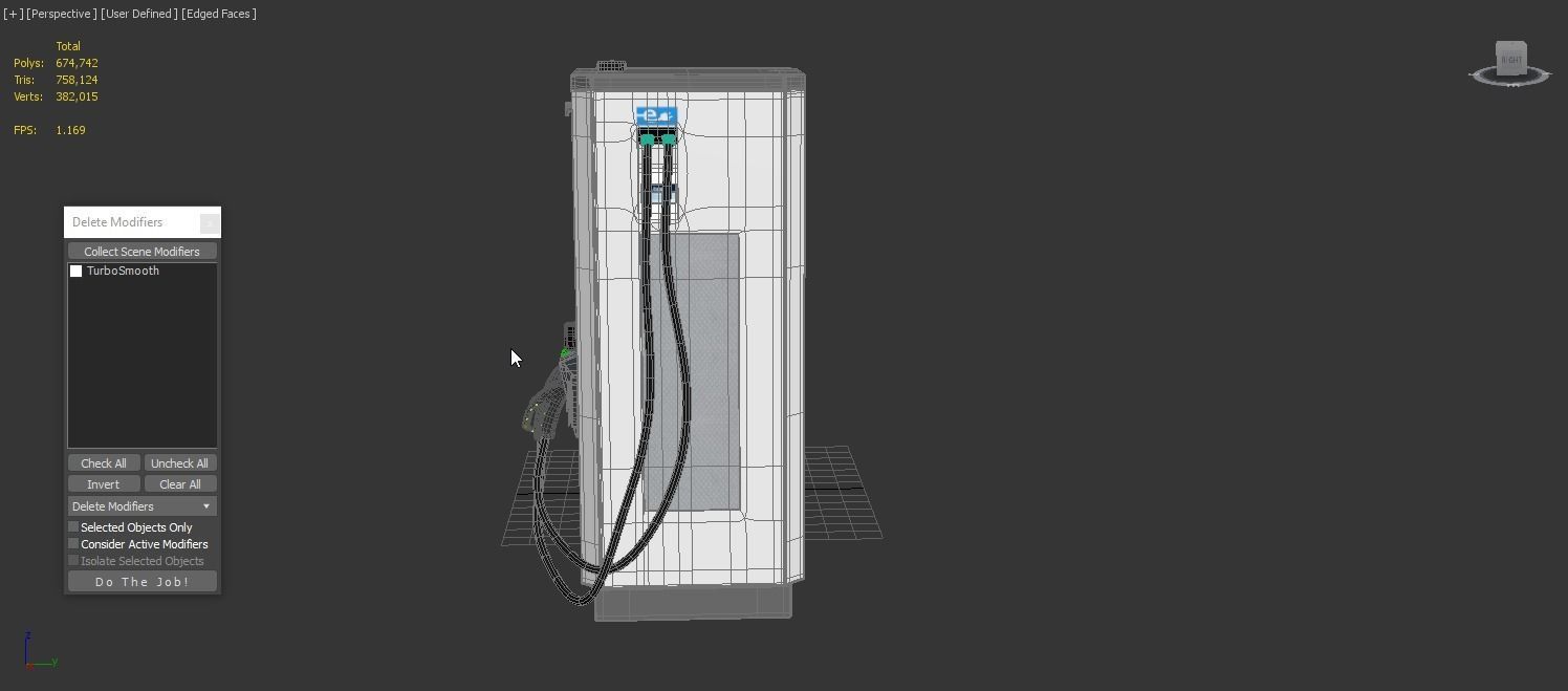 ABB Terra 53 EV Electric car charging station 3D model_5