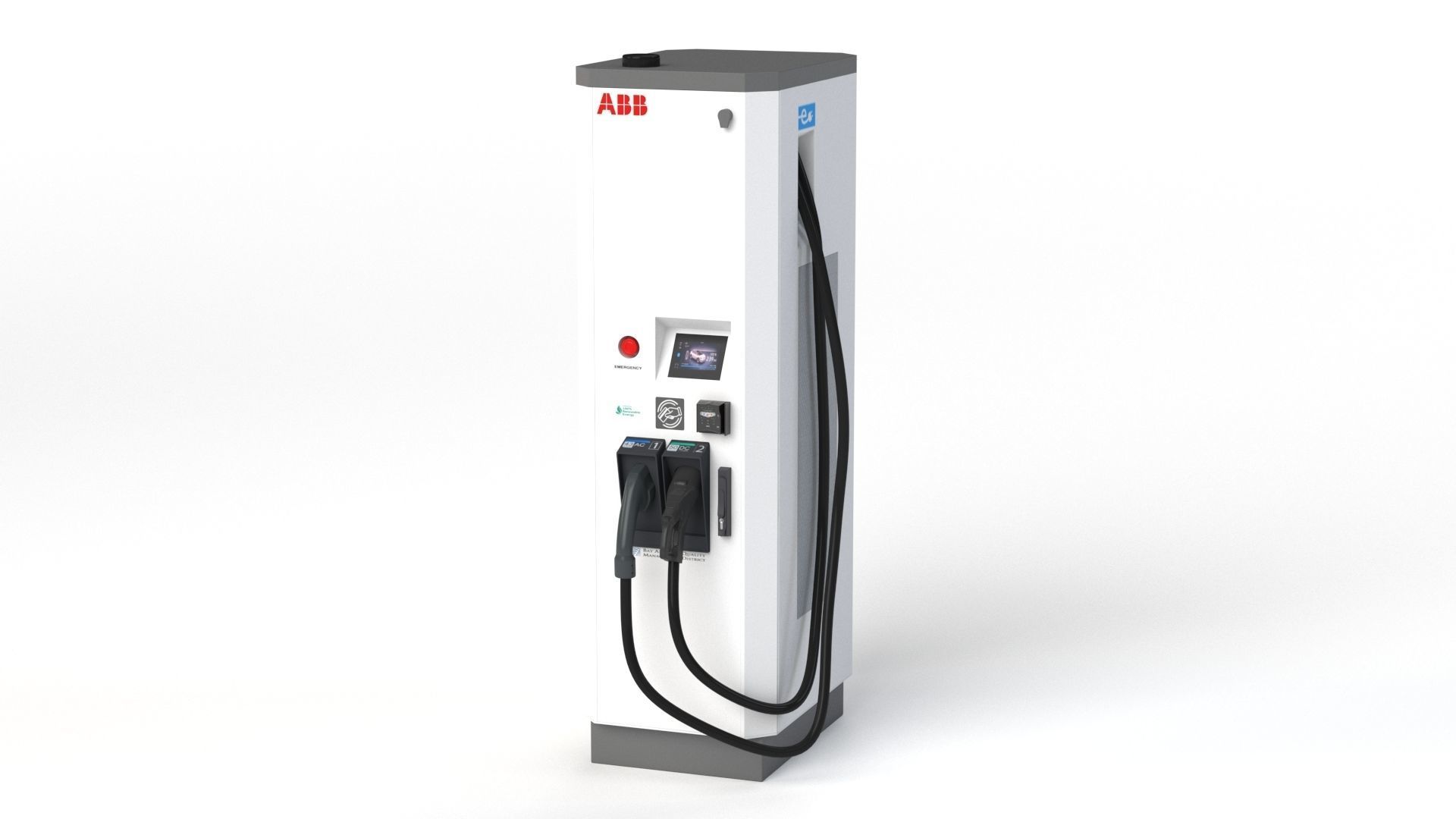 ABB Terra 53 EV Electric car charging station 3D model_33
