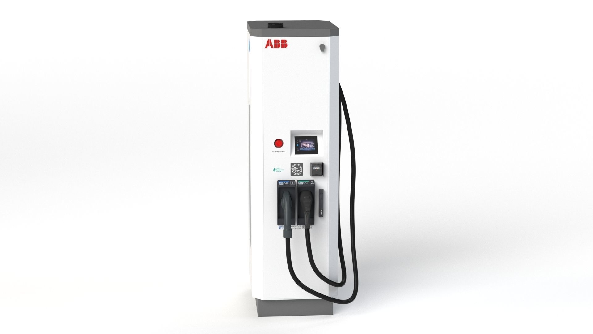 ABB Terra 53 EV Electric car charging station 3D model_35