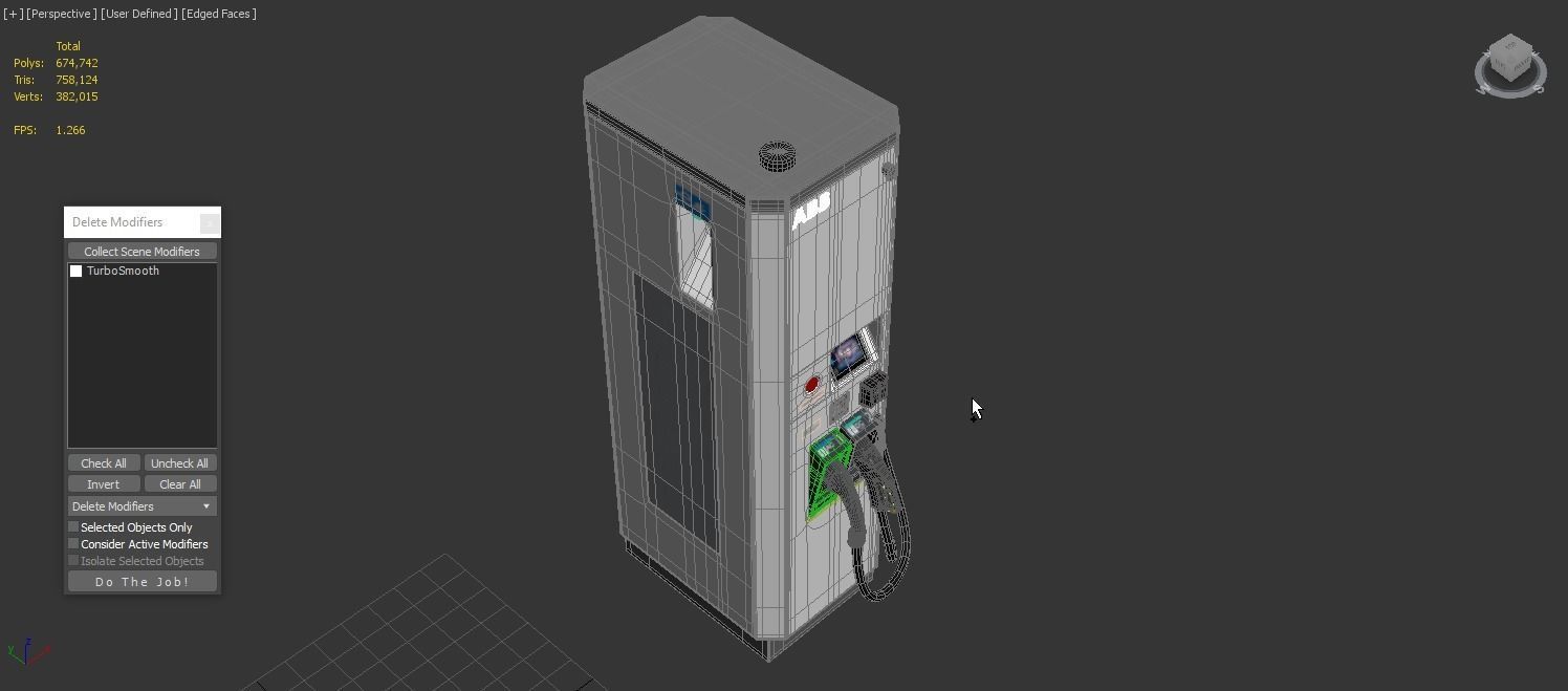 ABB Terra 53 EV Electric car charging station 3D model_3