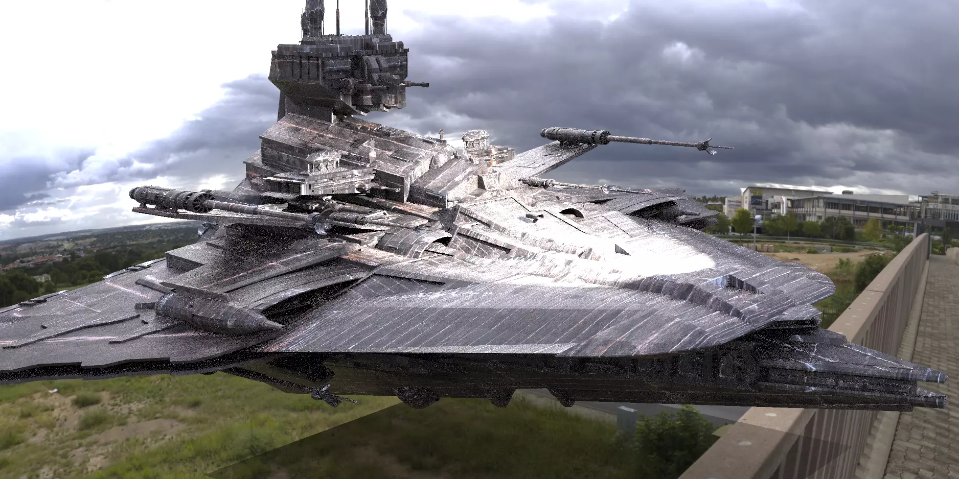 Stealth Assassin Cruise Ship 3D model_0