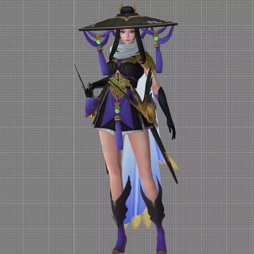 Fanny Sky Lark Skin 3D model