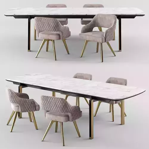 Cantori MIRAGE Rectangular table 3D model