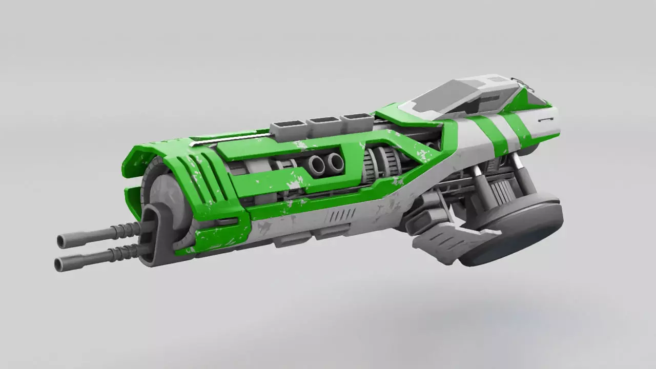 Sci-fi drone 3D model_0