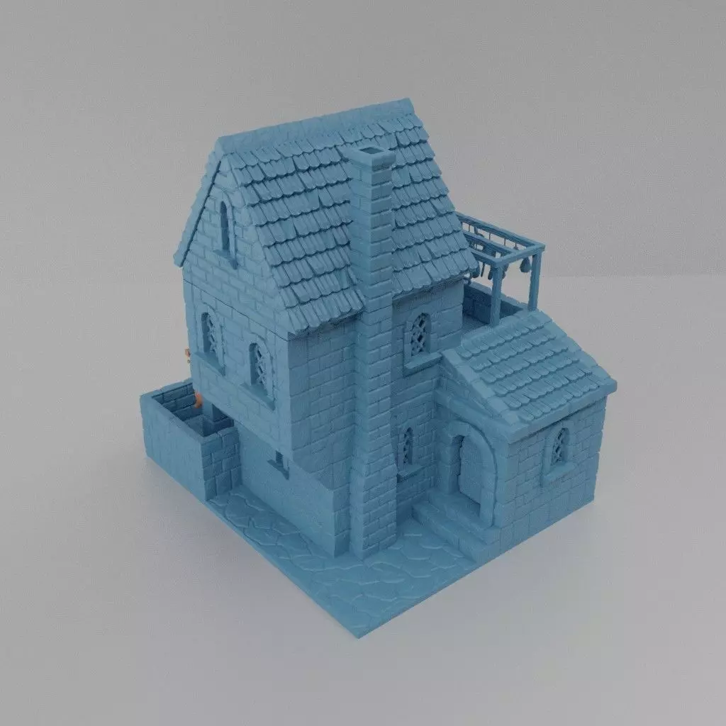 Medieval Butcher  Tabletop Terrain 25 mm 3D print model_0