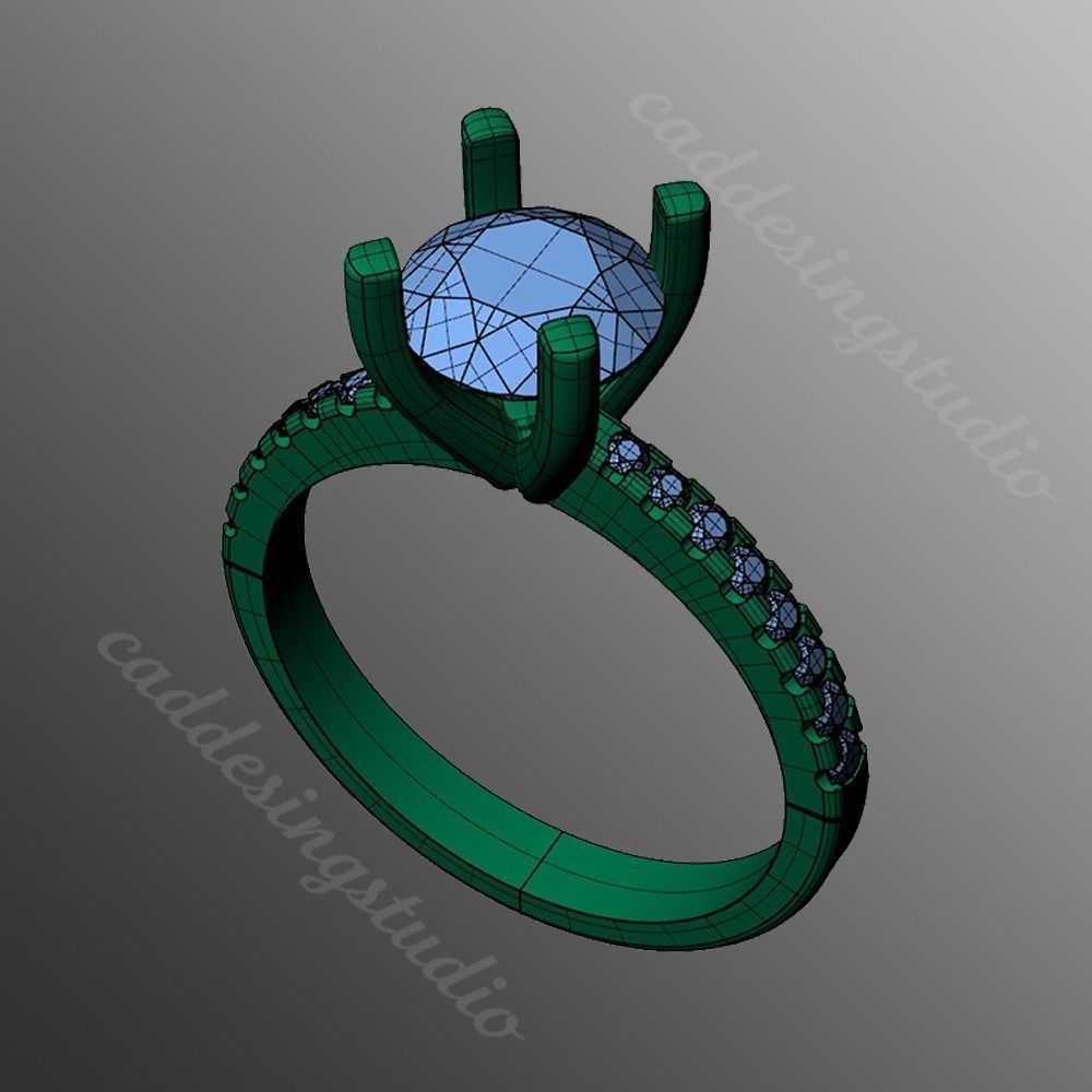 Ring iz52 3D print model_2