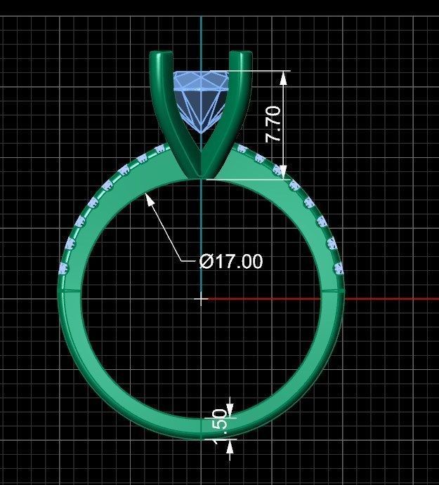 Ring iz52 3D print model_6