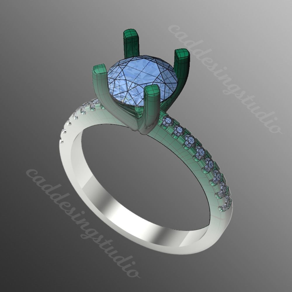 Ring iz52 3D print model_1